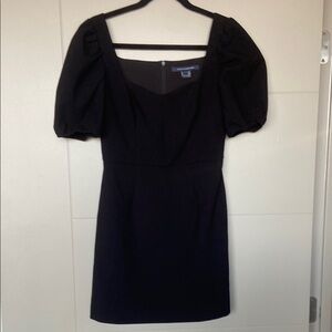 NWOT Black Puff Sleeve Mini Dress